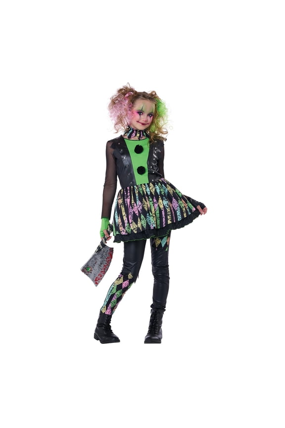 Crazy Carnival Clown Child Costume | M Unisex