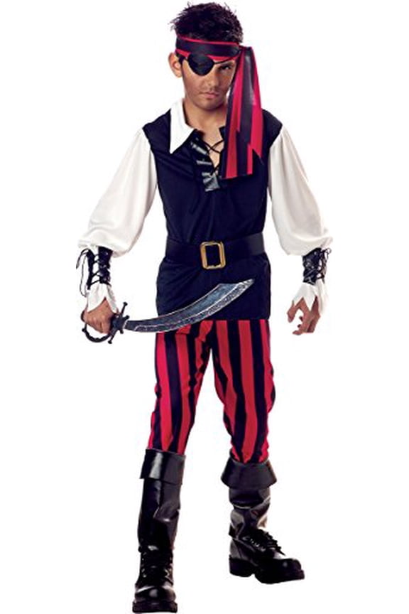 Cutthroat Pirate Boy's Halloween Fancy-Dress Costume for Child, Large