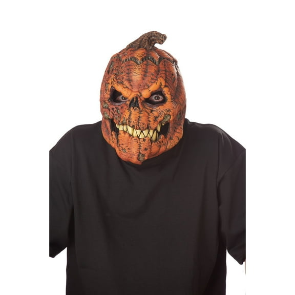 California Costumes Dark Harvest Ani-motion Orange ABS Halloween Costume Mask, for Adult