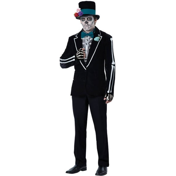 Day Of The Dead Gentleman El Novio Muerto Men's Costume Medium 40-42
