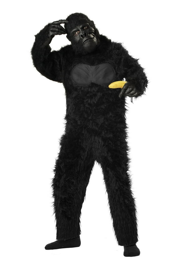 Deluxe Gorilla Boy's Halloween Fancy-Dress Costume for Child, XL (12-14)