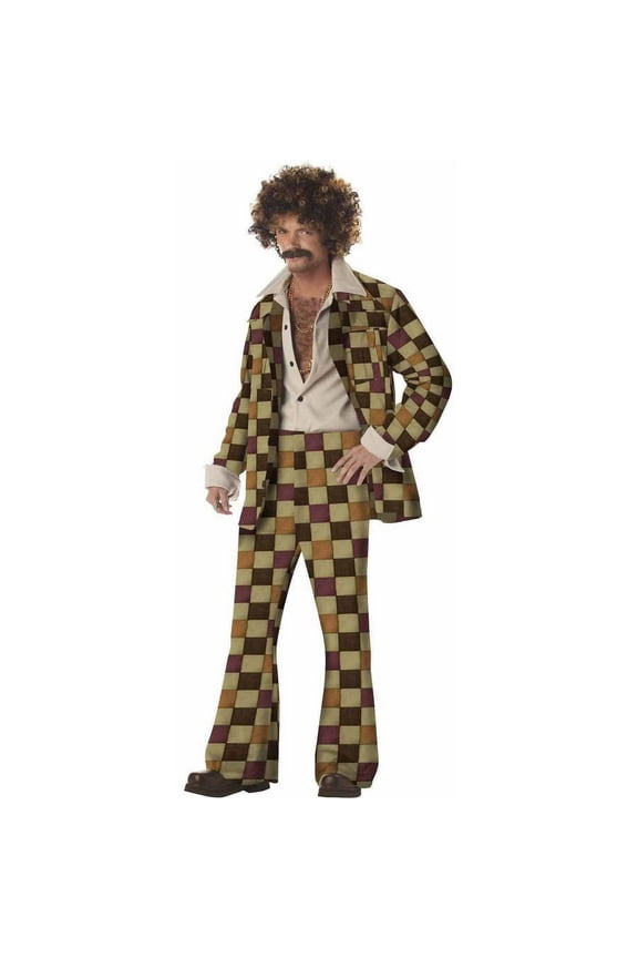 Disco Sleazeball Men's Halloween Fancy-Dress Costume for Adult, One Size