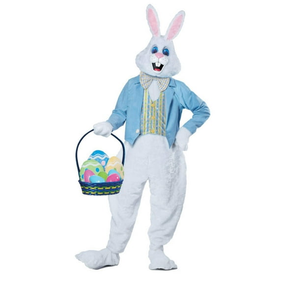 California Costumes Easter Bunny Costume Unisex Easter Day Fancy Dress Costume with Attached Vest and Jacket for Adults, Plus Size XXL 48-52