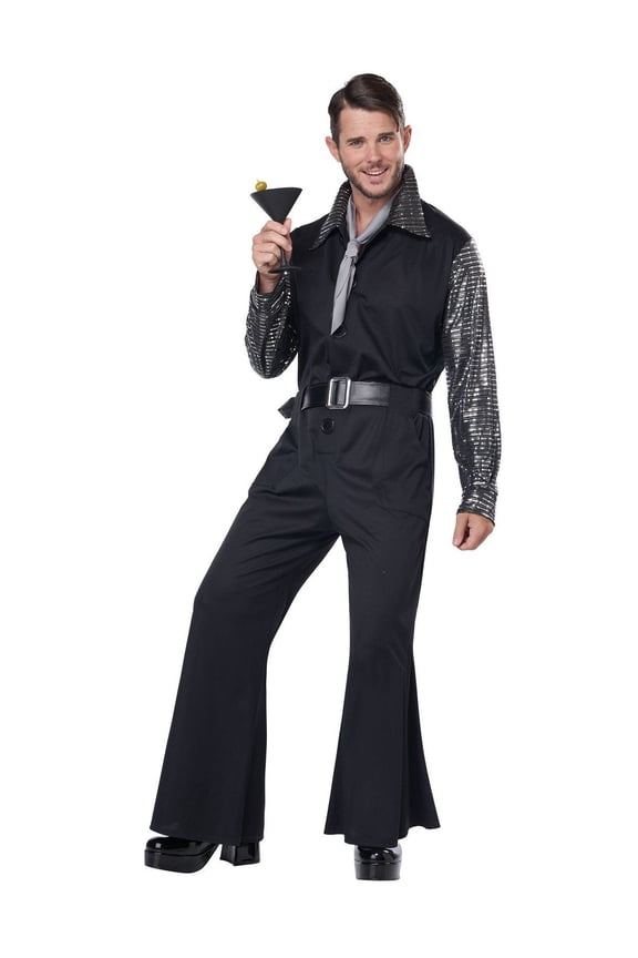 Mens Flashy 70's Style Jumpsuit Costume