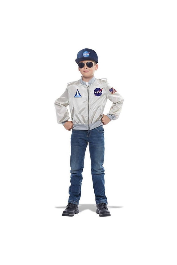 NASA Child Costume Flight Jacket - Small Male