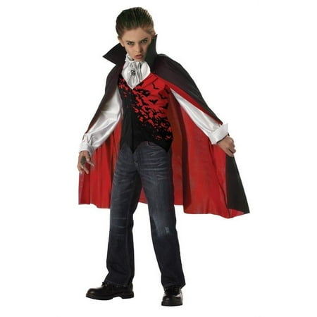 California Costumes Prince of Darkness Vampire Boy's Costume with Cape and Vest for Children, Size S
