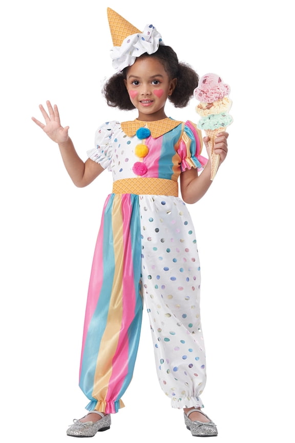 Sweet Treats Clown Toddler Costume | Medium (3-4) Unisex