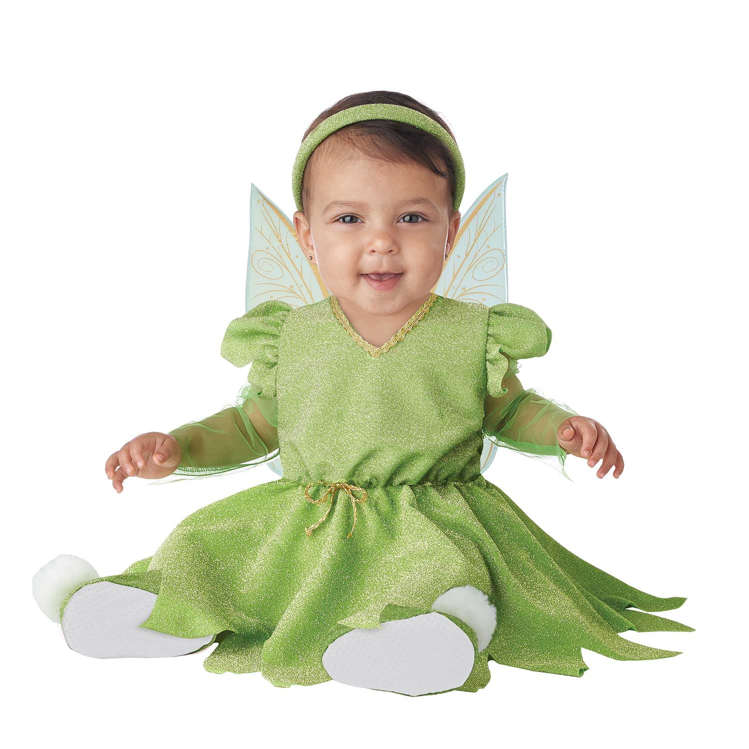 Infant Teeny Tiny Tink Green Fairy Costume size 12 18 Months Walmart