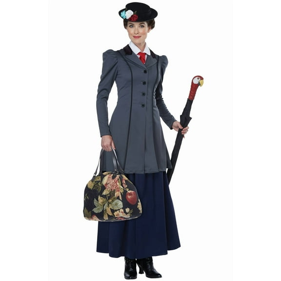 Victorian Era Magic Umbrella Nanny Women's Costume Small 6-8