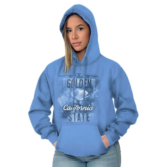 California Cute State Flower Souvenir Hoodie Sweatshirt Women Brisco Brands L