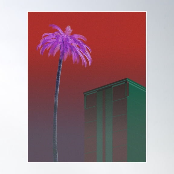California Dark Vibe Poster Wall Art, Modern Wall Decor, 12x18 UNFRAMED