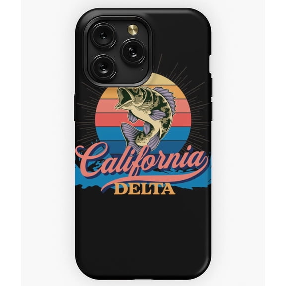 California Delta River Waterway NorCal Graphic A3901 Phone Case for iPhone 11 to 17 Pro Max