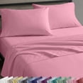 thumbnail image 1 of California Design Den 100% Cotton 4-Piece King Size Sheet Set, Doll Pink, 1 of 8