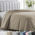 thumbnail image 1 of California Design Den 100% Cotton Duvet Cover Queen Size Only - 400 Thread Count, Soft Sateen, Button Closures & Corner Ties - Taupe, 1 of 8