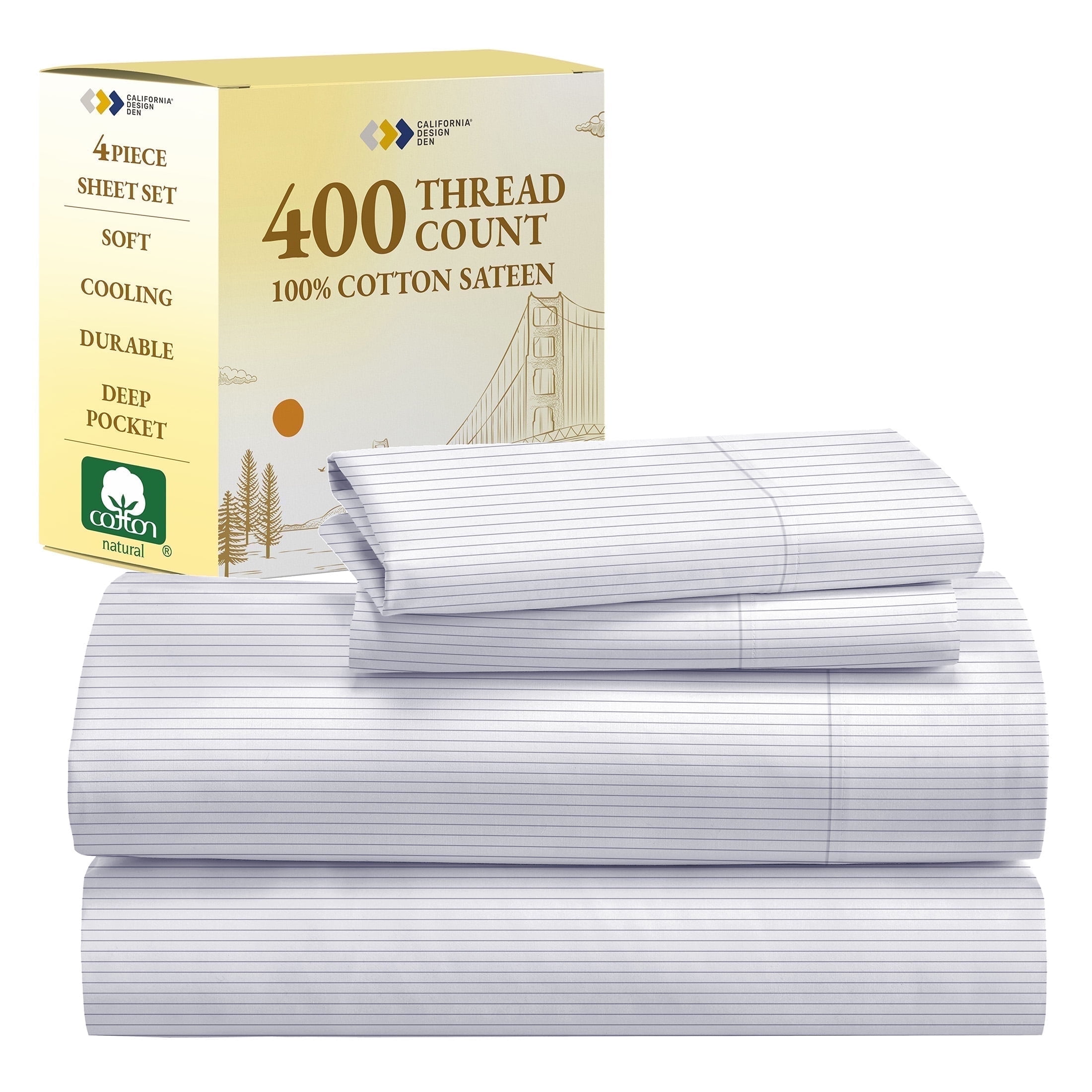 100% Cotton Deep Pocket Sheets - Thumbnail 2