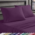 thumbnail image 1 of California Design Den - 100% Cotton King Size Pillow Cases Set of 2, Soft Sateen Weave, Fits King Pillows - Purple, 1 of 7