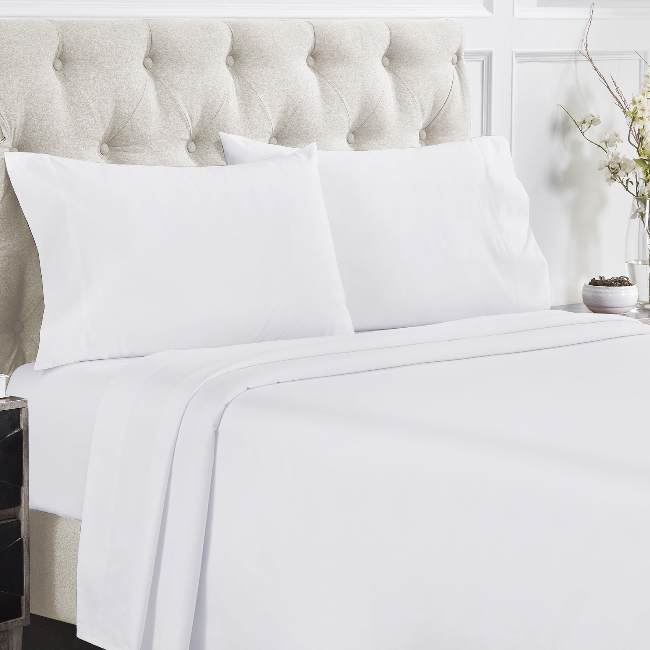 California Design Den 100% Cotton Queen Bed Sheets Set, 400 Thread