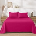 thumbnail image 1 of California Design Den 400 Thread Count 100% Cotton Twin Sheet Set - Hot Pink, 1 of 9