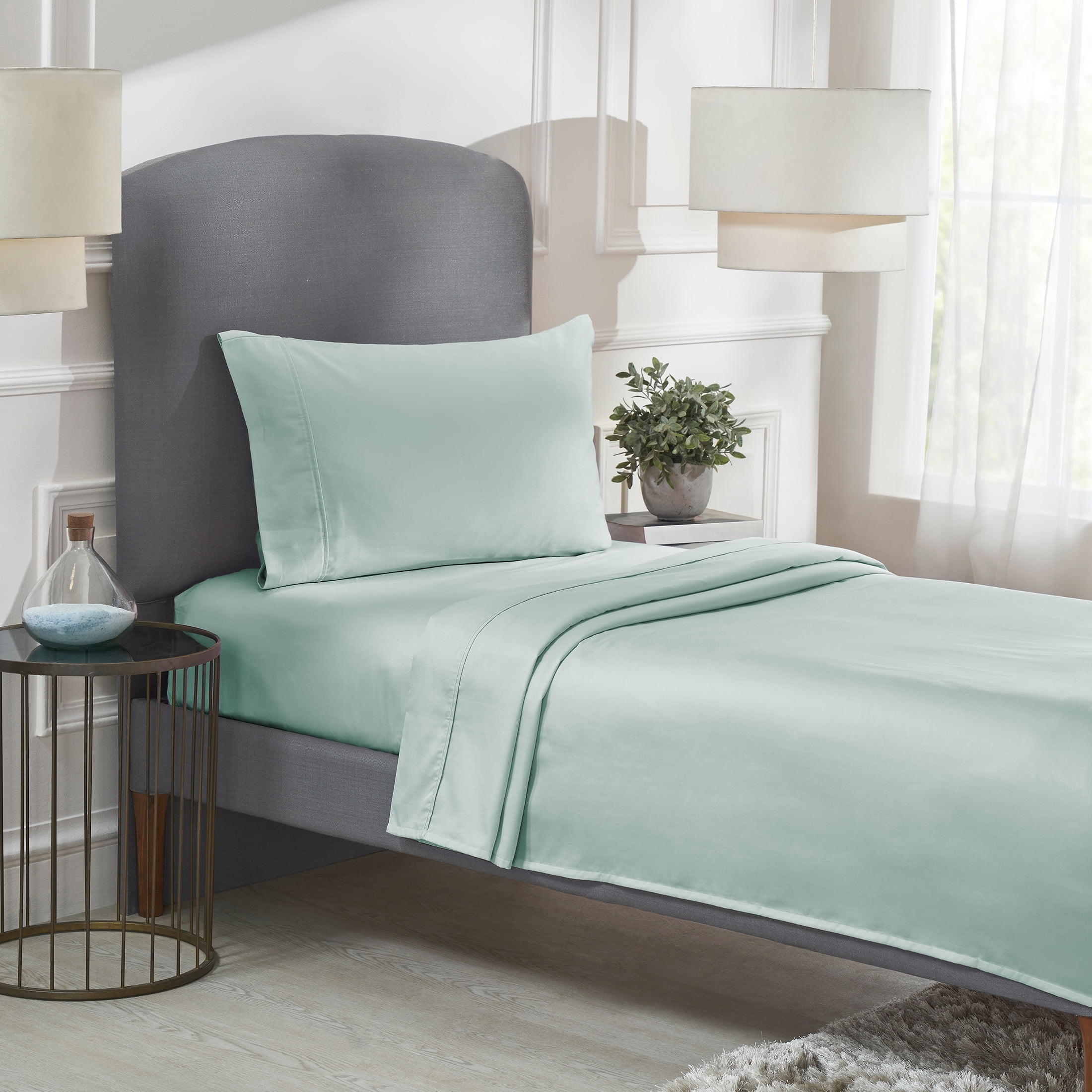 California Design Den 100 Cotton Twin Sheets Set, 400 Thread Count