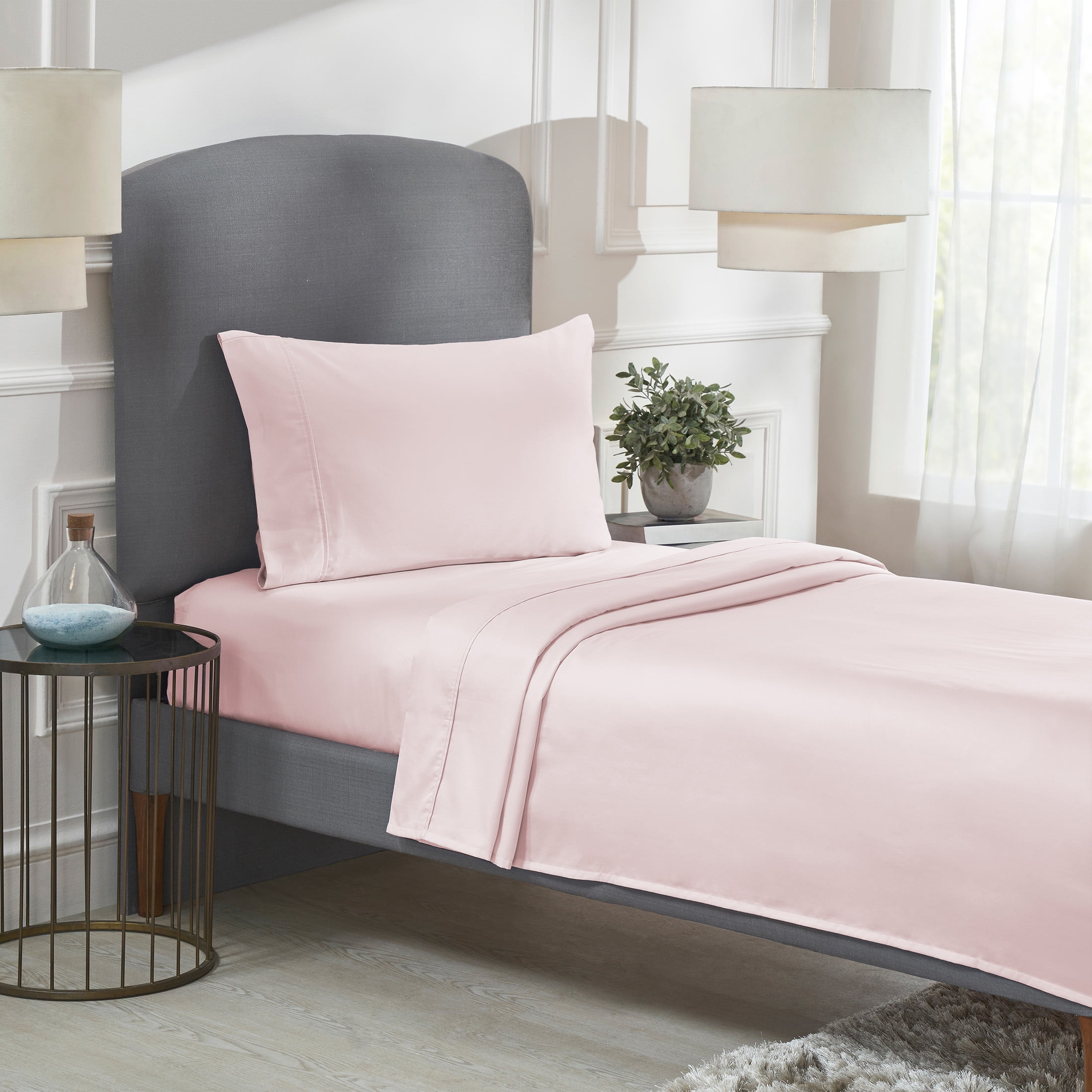 California Design Den 100 Cotton Twin Sheets Set, 400 Thread Count