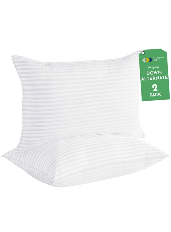 California Design Den 2-Pack Bed Pillows Standard size set of 2 for Sleeping, Cooling Luxury Hotel Pillows, for Back, Stomach or Side Sleepers, 20 x 26 Inches