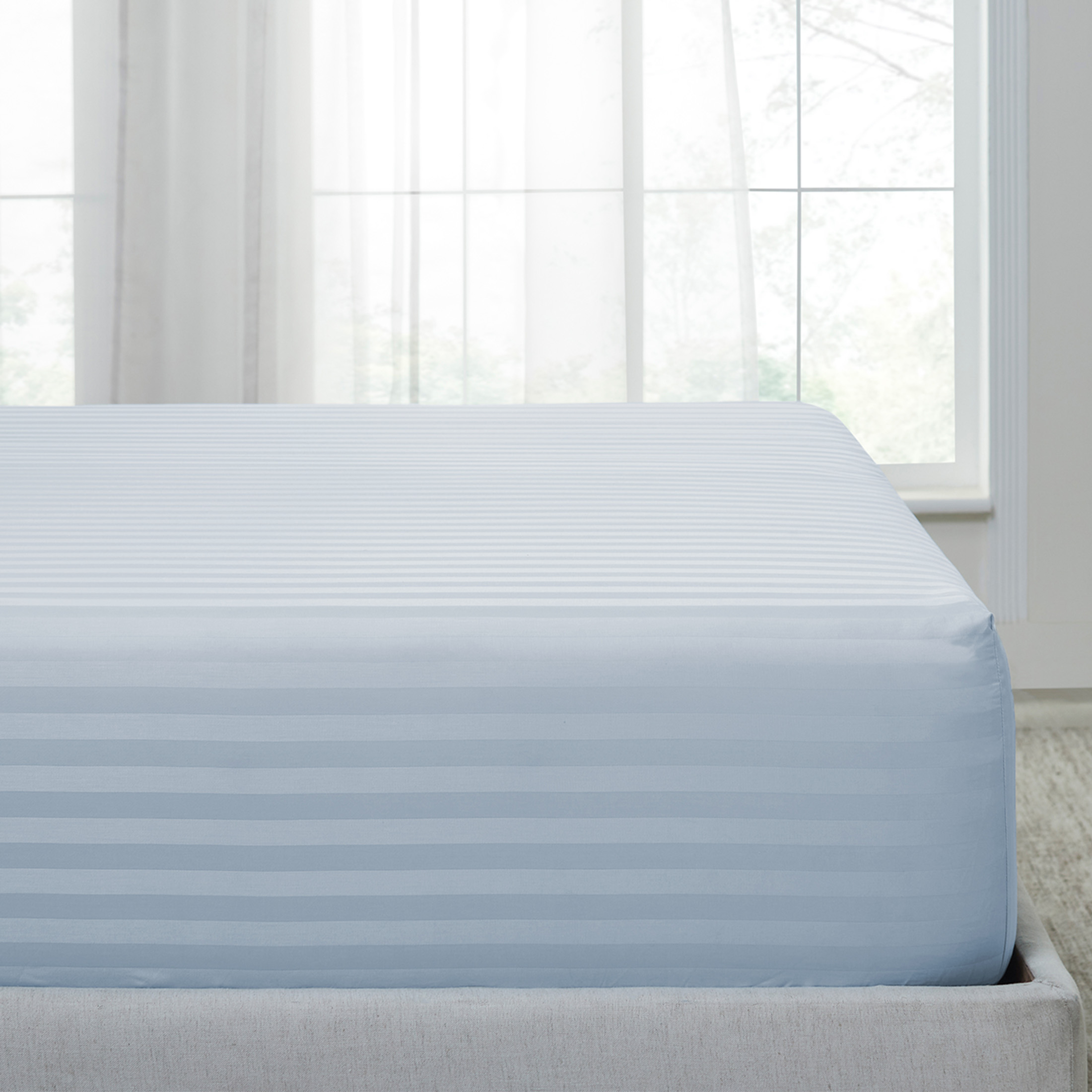 California Design Den Cal King Fitted Sheet Only Luxury Striped 500