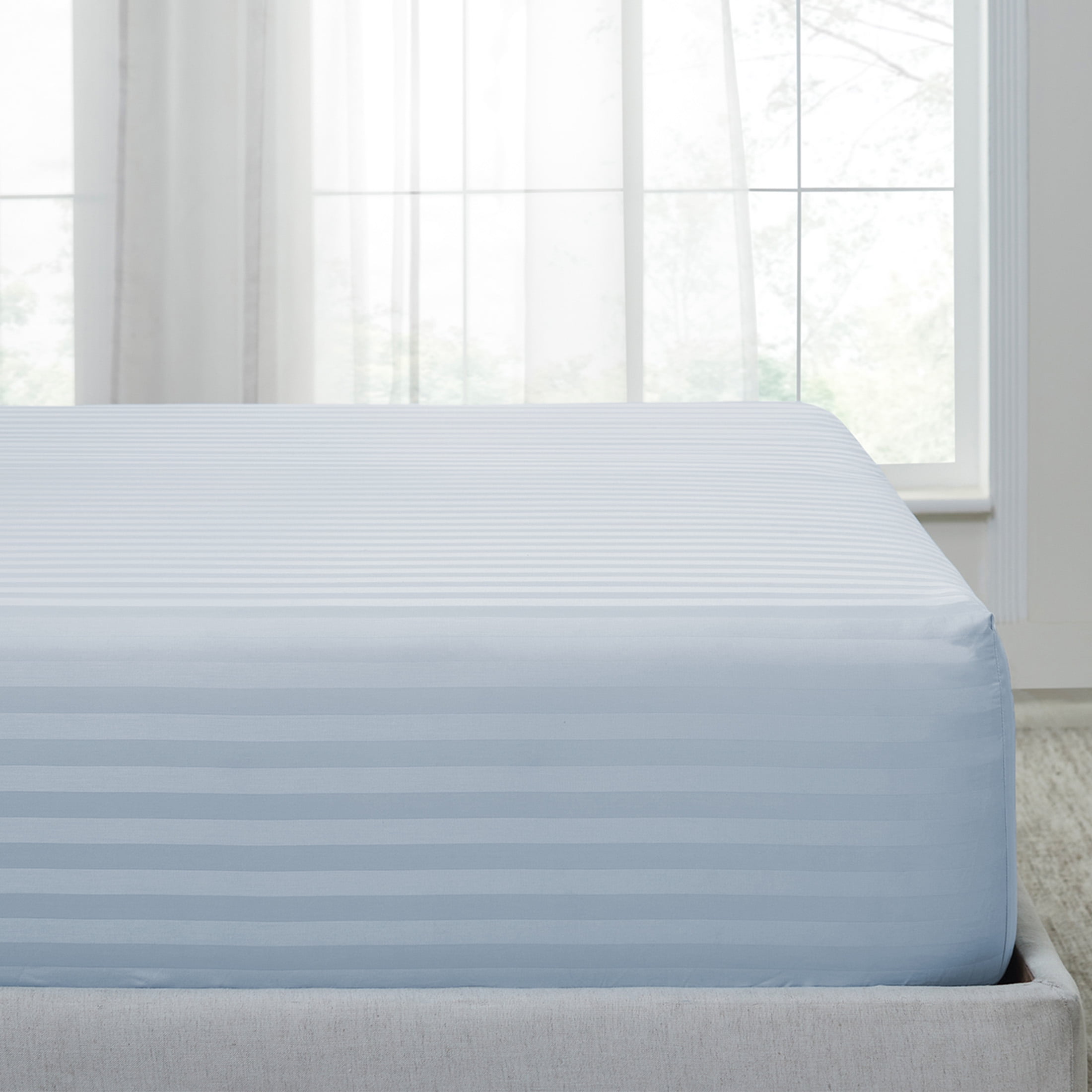 California Design Den Fitted Twin Sheet Only Luxury Striped 500