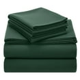 thumbnail image 1 of California Design Den Flannel Queen Sheets Set - Triple-Brushed 100% Cotton, Deep Pockets, Made In Portugal - Dark Green, 1 of 8