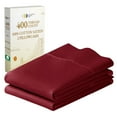 thumbnail image 1 of California Design Den King Pillow Cases Set of 2 - 400 Thread Count, 100% Cotton Sateen Bedding Pillow Case Set, Fits King Pillows - Bright True Red, 1 of 7