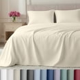 thumbnail image 1 of California Design Den King Size Sheets - 800 Thread Count 100% Cotton Sateen - Deep Pocket - 4 Piece Bed Sheet Set - Ivory (Cream Tone), 1 of 10