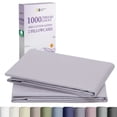 thumbnail image 1 of California Design Den Pillow Cases Queen Size Set of 2 - 1000 Thread Count, 100% Cotton Sateen Pillowcases, Fits Standard & Queen Pillows - Lavender Grey, 1 of 9