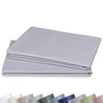 thumbnail image 1 of California Design Den Pillow Cases Queen Size Set of 2 - 1000 Thread Count, 100% Cotton Sateen Pillowcases, Fits Standard & Queen Pillows - Lavender Grey, 1 of 8