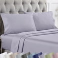 thumbnail image 1 of California Design Den Pillow Cases Queen Size Set of 2 - 1000 Thread Count, 100% Cotton Sateen Pillowcases, Fits Standard & Queen Pillows - Lavender Grey, 1 of 8