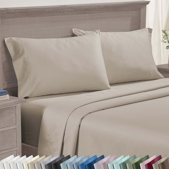 California Design Den Pillow Covers King Size Set of 2 - 600 Thread Count, 100 Percent Cotton Pillow Cases, Fits King Size Pillows - Soft Linen