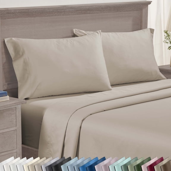 California Design Den Pillow Covers King Size Set of 2 - 600 Thread Count, 100 Percent Cotton Pillow Cases, Fits King Size Pillows - Soft Linen