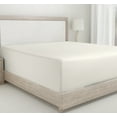thumbnail image 1 of California Design Den Queen Fitted Sheets Sold Separately, Soft 400 Thread Count 100% Cotton Sateen, Deep Pocket, All-Around Elastic, Side Indicators - Ivory (Pale Tone), 1 of 11
