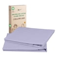 thumbnail image 1 of California Design Den Queen Pillow Cases Set of 2 - 100% Organic Cotton Pillow Cases - Lavender Mist, 1 of 8