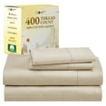 California Design Den Queen Sheets Set 400 Thread Count, 100 Cotton