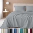 thumbnail image 1 of California Design Den Queen Sheets Set - 600 Thread Count 100% Cotton Sateen, Adult 4 Pc Bed Sheets Set- Light Grey, 1 of 10