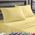 thumbnail image 1 of California Design Den Queen Size Pillow Cases 100% Cotton, Set of 2 - Soft Sateen, Fits Standard & Queen Pillows - Buttery Yellow, 1 of 7