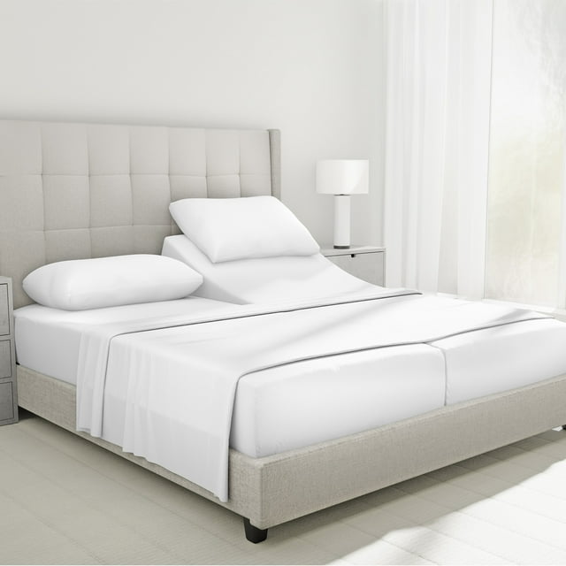 California Design Den Split King Sheets for Adjustable Bed Luxury