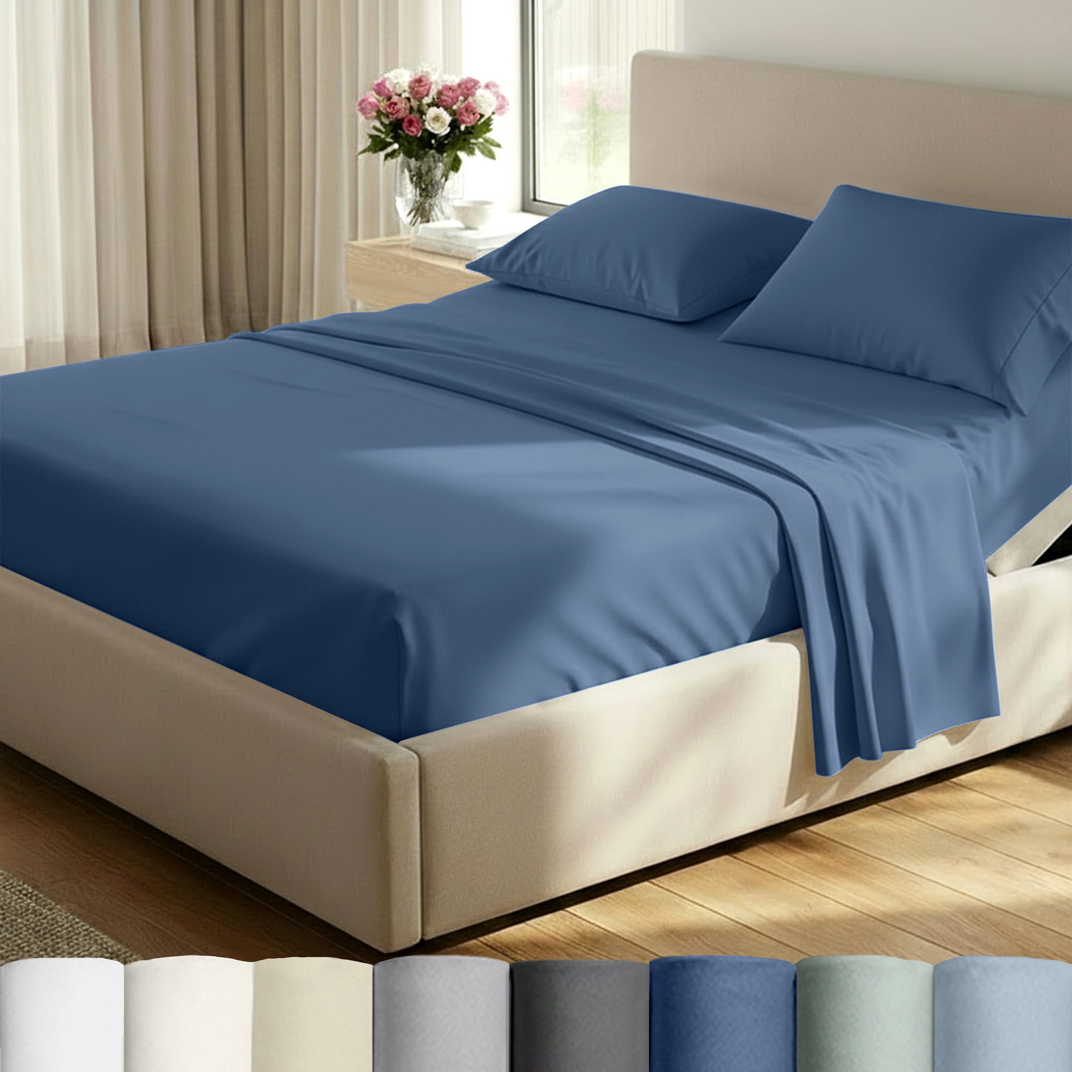 Free Shipping! California Design Den Split King Sheets For Adjustable ...
