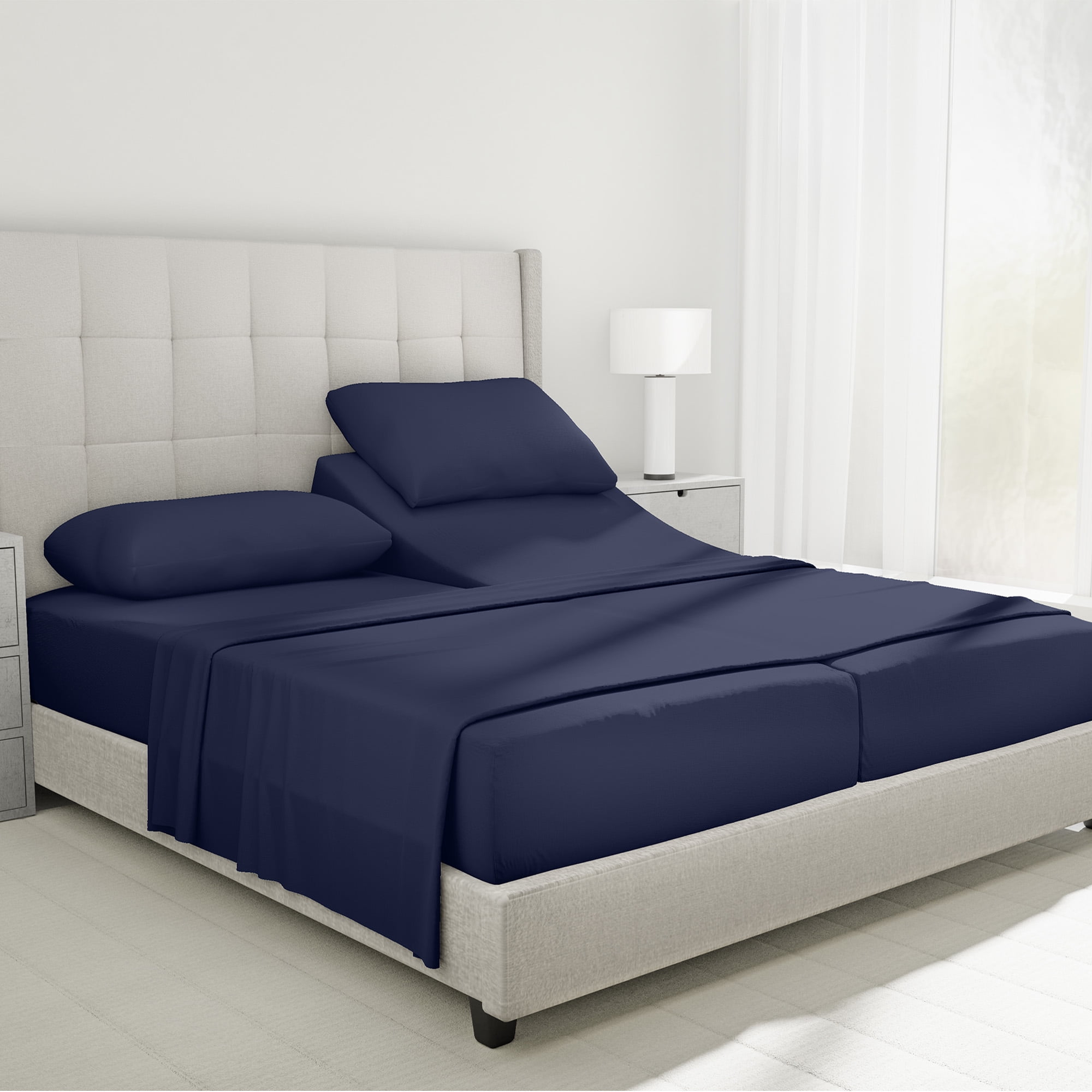 California Design Den Split King Sheets Sets for Adjustable Bed ...