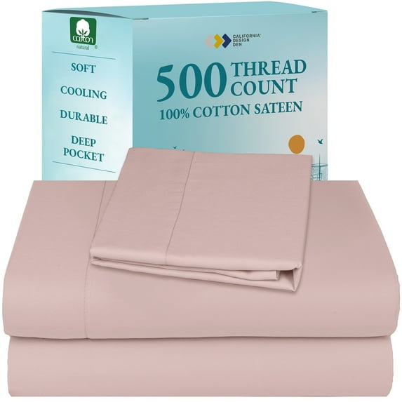 California Design Den Twin XL Sheet Sets 100% cotton - 500 Thread Count ...