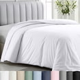 thumbnail image 1 of California Design Den White Duvet Cover Queen - 400 Thread Count 100% Cotton, Quality Comforter Cover, Soft Sateen, Bright White, 1 of 9