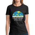 thumbnail image 1 of California Dream Palms Shirt for Women - S M L XL 2XL 3XL Cali Graphic Tee - Western USA State California Ladies T-Shirt Gift, 1 of 2