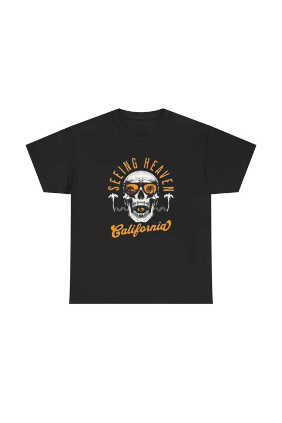 California Dream Seeing Heaven Retro Scenic Sunset Surf Vibes Art Unisex T-Shirt up to size 5XL