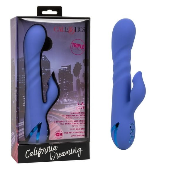 California Dreaming L.A. Love Rabbit Vibrator, Blue