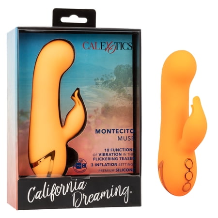 California Dreaming Montecito Muse Rabbit Vibrator, Orange