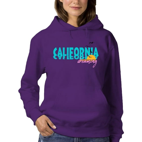 California Dreaming Sunset Hoodie Women -Image by Shutterstock, Female 3X-Large